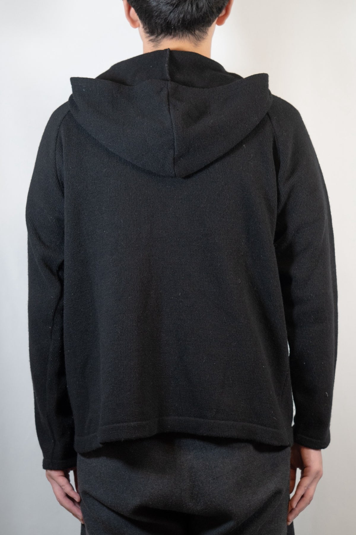 Trans Continents zip knit hoodie