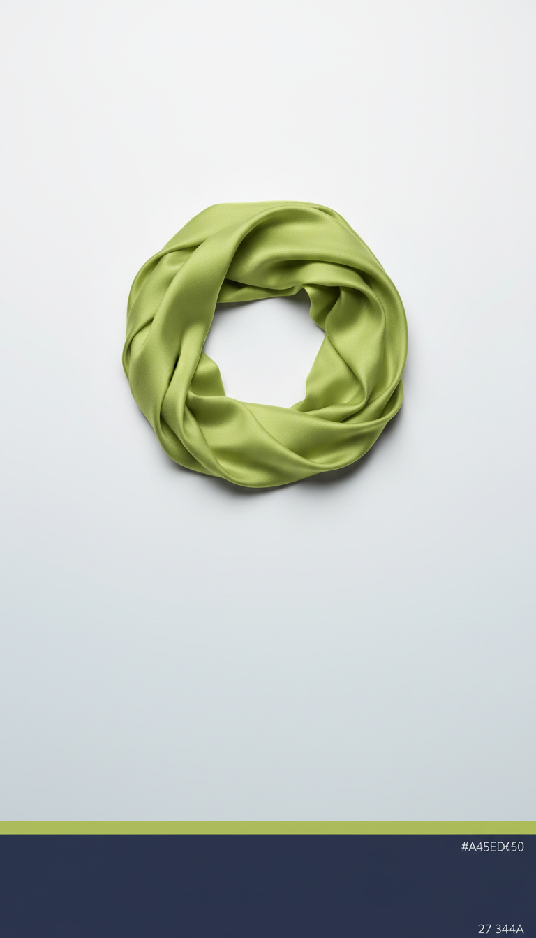 Muted Lime Silk Scarf