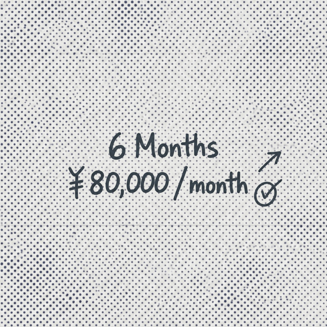 6 Months Plan | ¥80,000 / month
