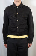 ann demeulemeester black denim jacket
