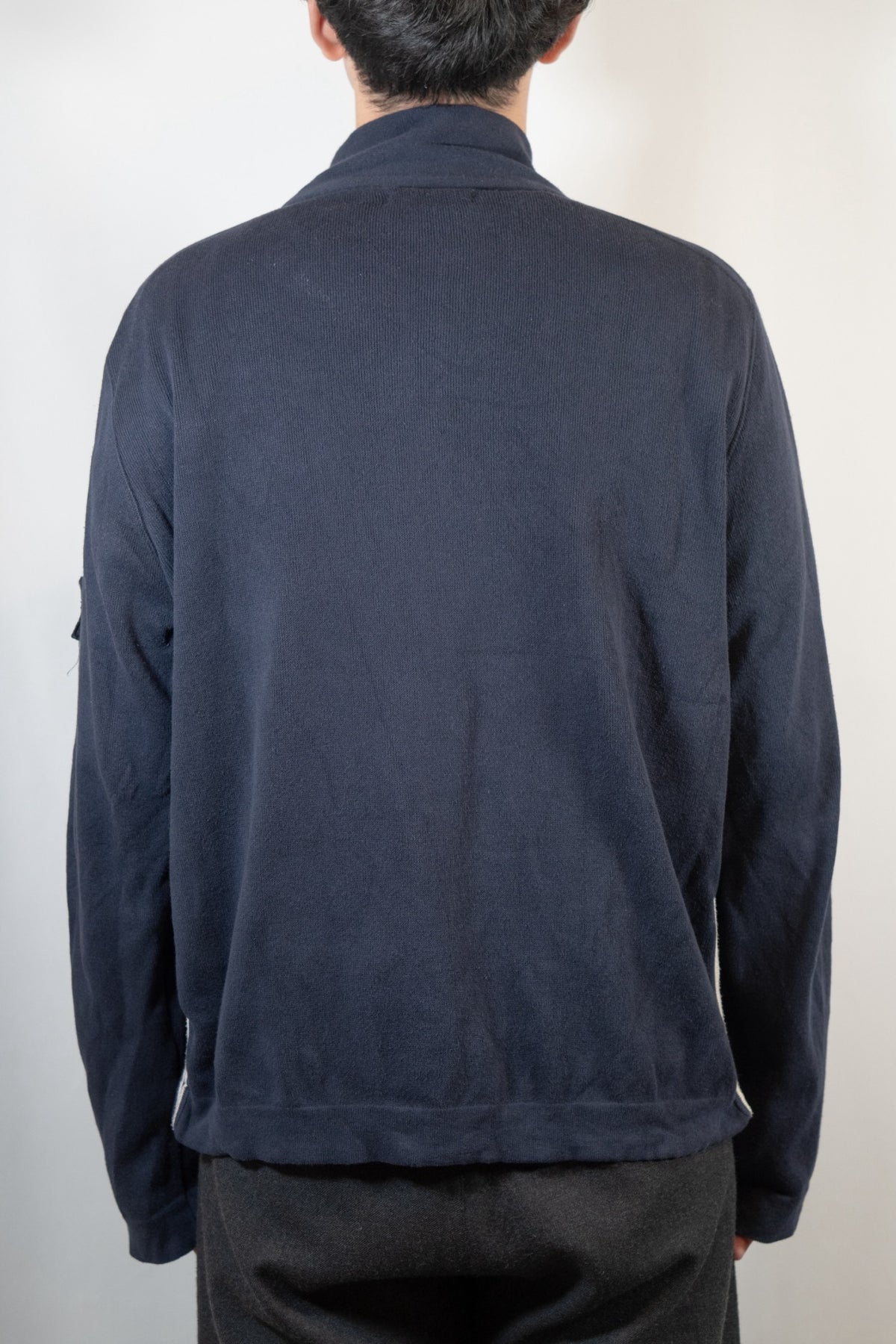 stone island zip cardigan
